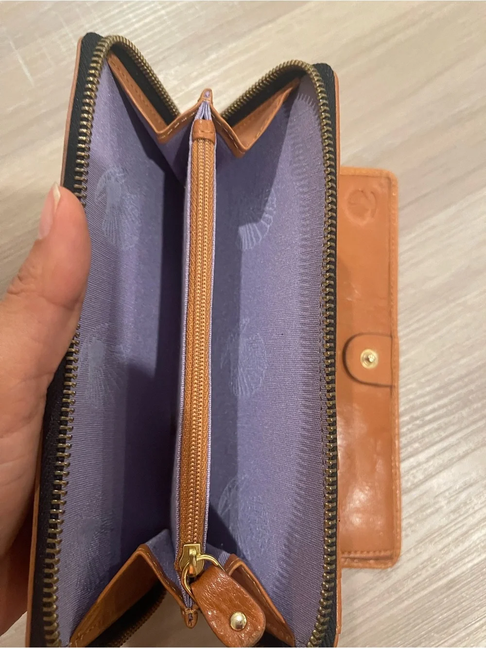 Modalu Tan Leather Continental Wallet